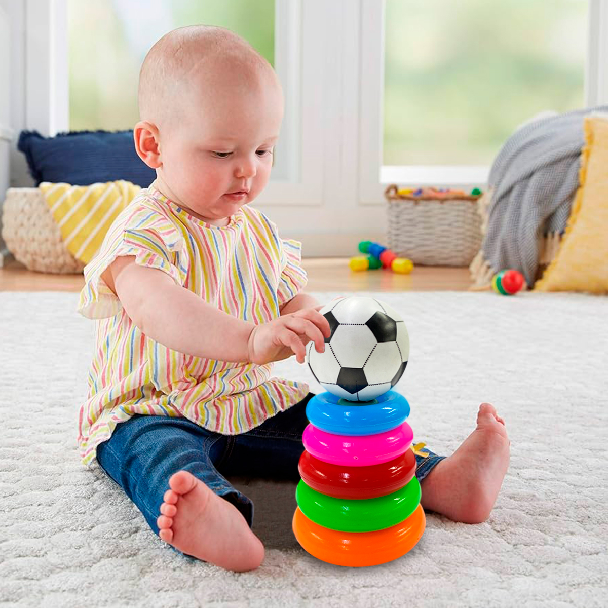 Juguete Para Bebes Apilable Piramide 716